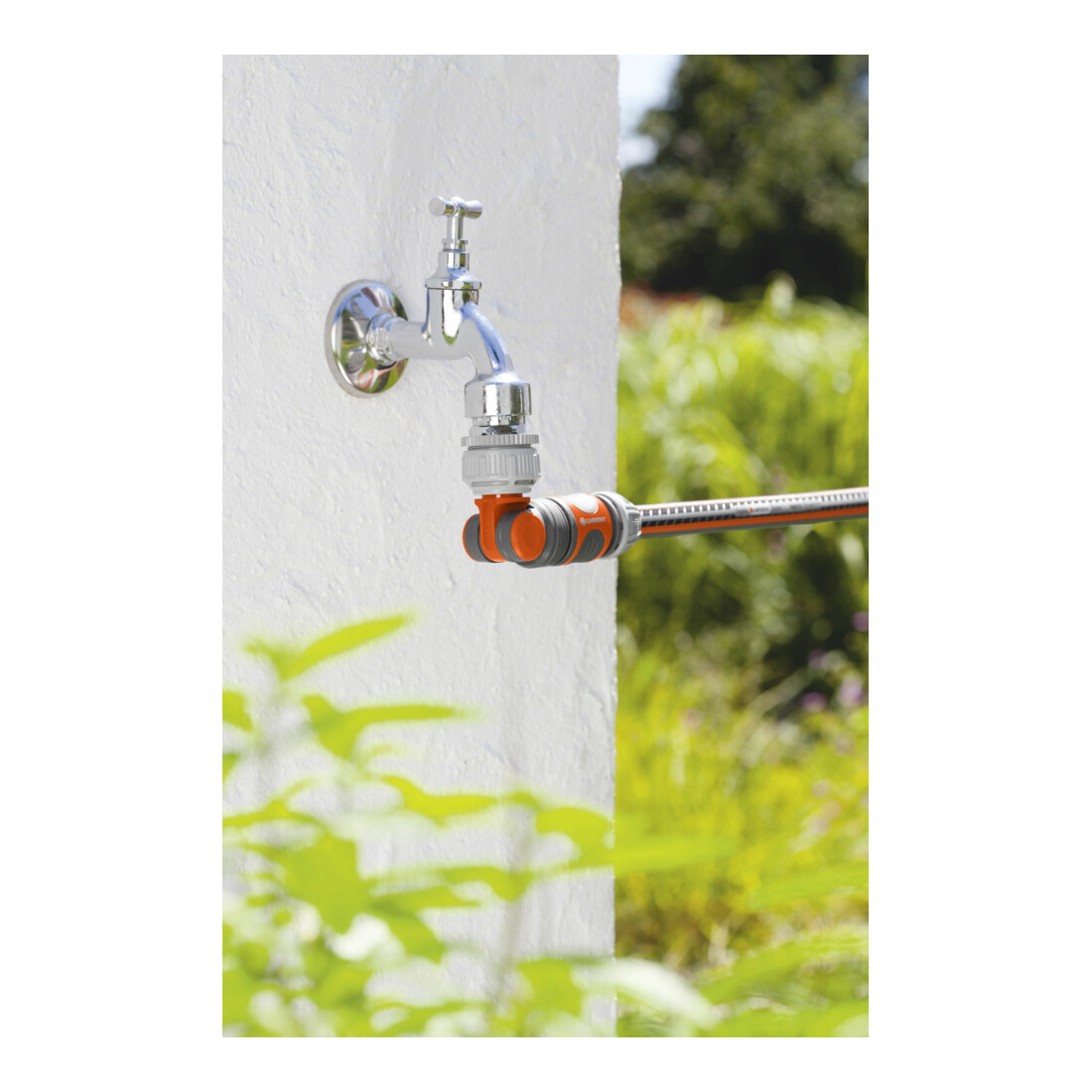 Robinet coudé SB GARDENA pour robinet d'eau de 26,5 mm (G 3/4) avec filetage de 33,3 mm (G 1), pour robinet d'eau de 21 mm (G 1/2) avec filetage de 26,5 mm (G 3/4)