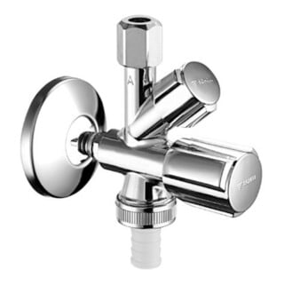 Robinet d'angle combiné Schell QUICK COMFORT pour 1/2 adaptateur de prise chromé