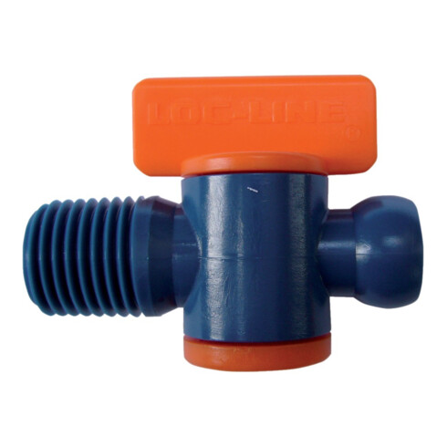 Robinet d'arrêt taille 1/4 po. avec filetage ext. sachet avec 2 un. LOC-LINE