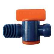 Robinet d'arrêt taille 1/4 po. avec filetage ext. sachet avec 2 un. LOC-LINE
