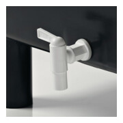 Robinet d'écoulement plastique blanc 19,05 (¾po.) mm-4