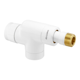 Robinet thermostatique OV E 1/2 Robinet axial blanc laqué époxy