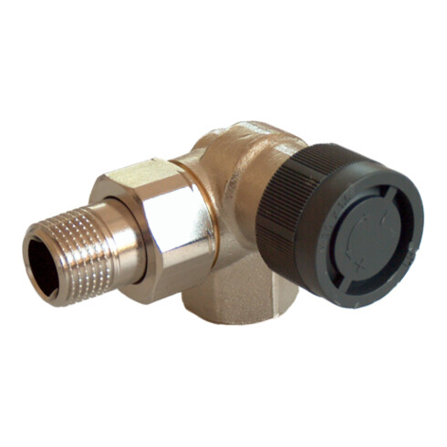 Robinet thermostatique OVENTROP série A DN15, R 1/2, PN10, coudé à angle droit