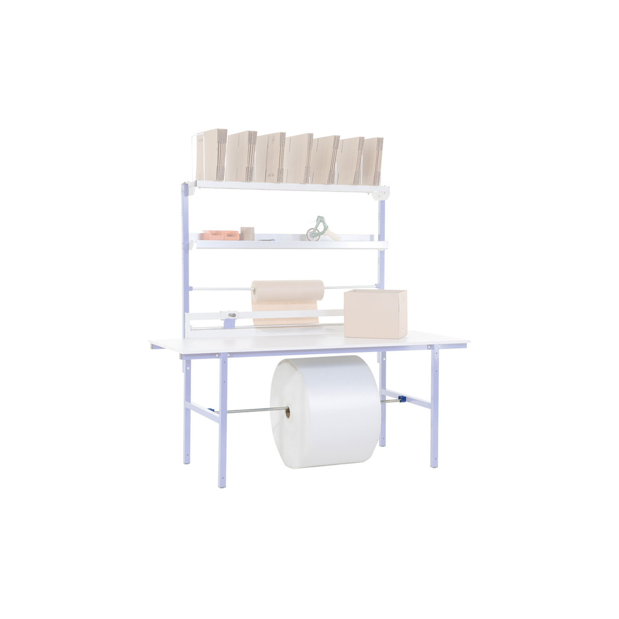 Rocholz Achse unter dem Tisch zwischen den Füßen SYSTEM BASIC rund 32x2 mm / 1430 mm lang