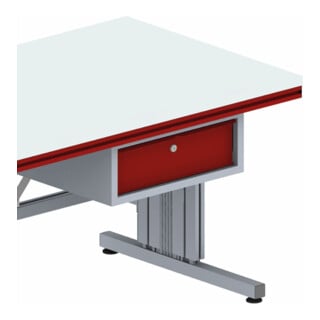 Rocholz Einzel-Hängeschublade SYSTEM FLEX 527x510x200 RAL9006/3003