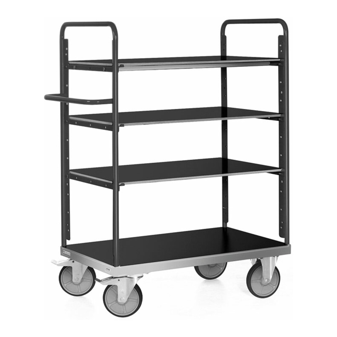 Rocholz Etagenwagen 500 kg 850x500 mit 4 Ladeflächen