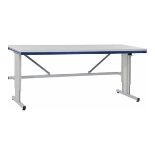 Rocholz Grundtisch mit Elektrohöhenverstellung SYSTEM FLEX 1200x800x720-1120 mm RAL9006/5010