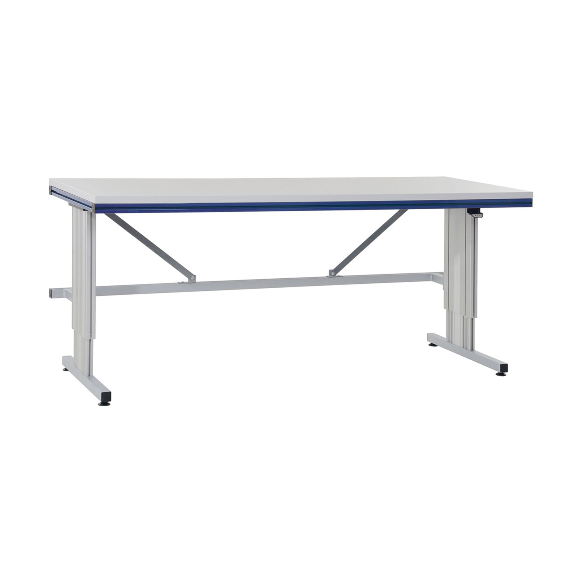 Rocholz Grundtisch mit Elektrohöhenverstellung SYSTEM FLEX 1200x800x720-1120 mm RAL9006/5010