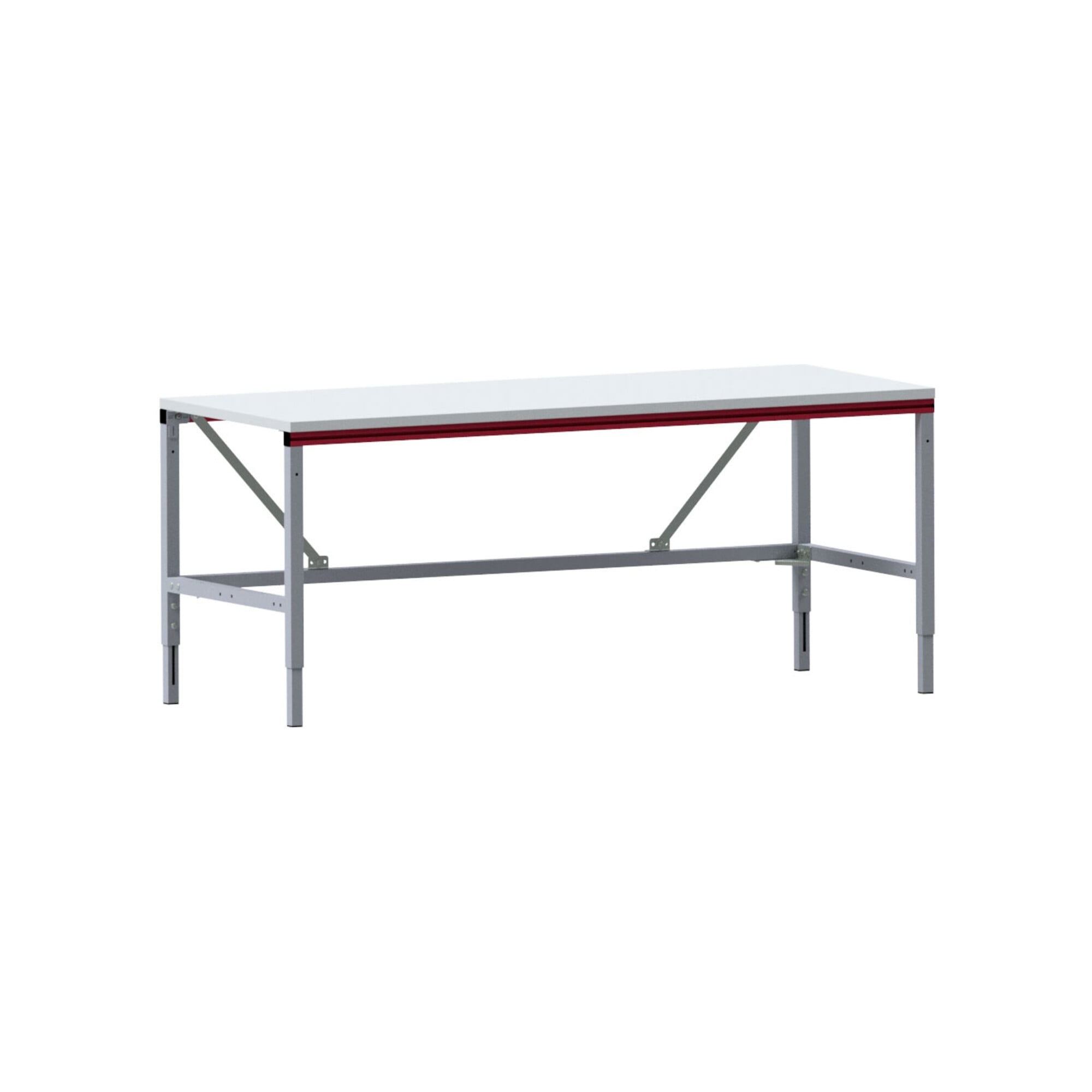 Rocholz Grundtisch SYSTEM FLEX 1200x800x690-960 mm RAL9006/3003