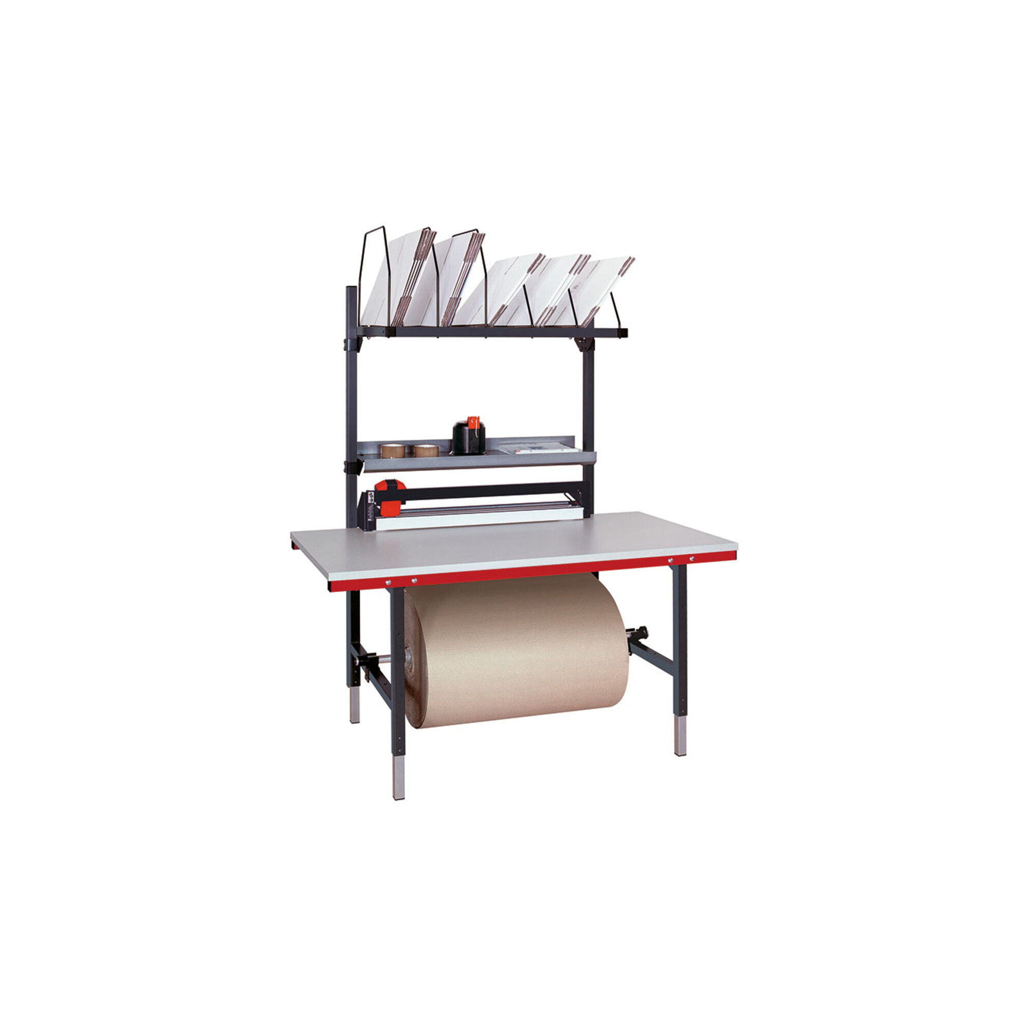 Rocholz Komplettpackplatz SYSTEM 1600 1600x800x690-960 mm mit Schneidvorrichtung