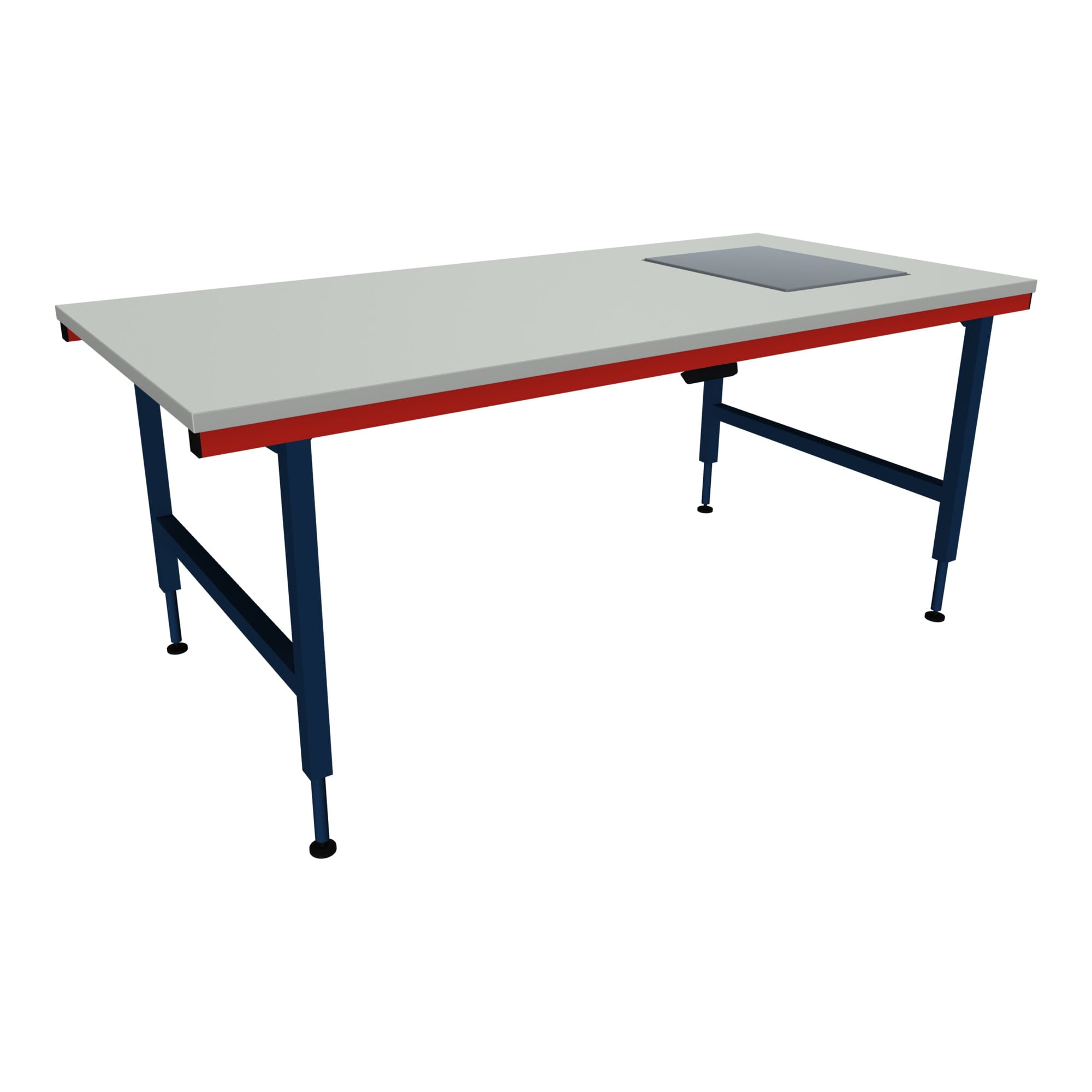 Rocholz Pack- und Arbeitstisch mit eichfähige Waage SYSTEM 2000 2000x920x710-960 mm Motorverstellung