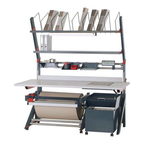 Rocholz Pack- und Arbeitstisch MODUL 5000 2000x1040x1330 mm mit integrierter Waage