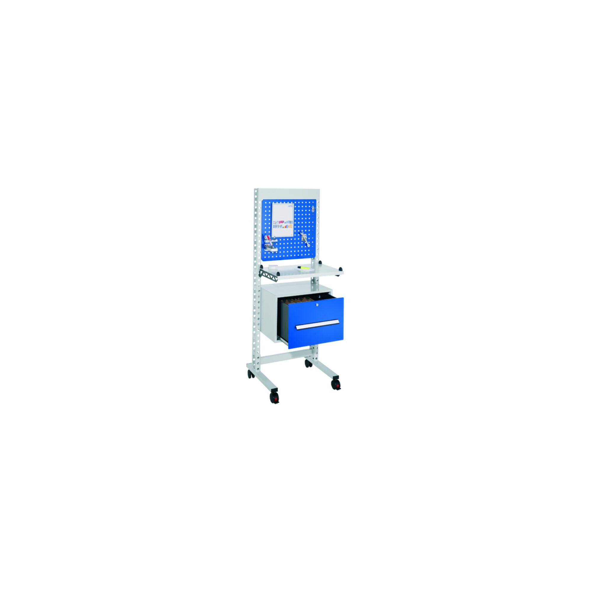 Rocholz QM-Station MODUL 5200 670x650x1765 mm Metallablage und Schublade für Hängeregister