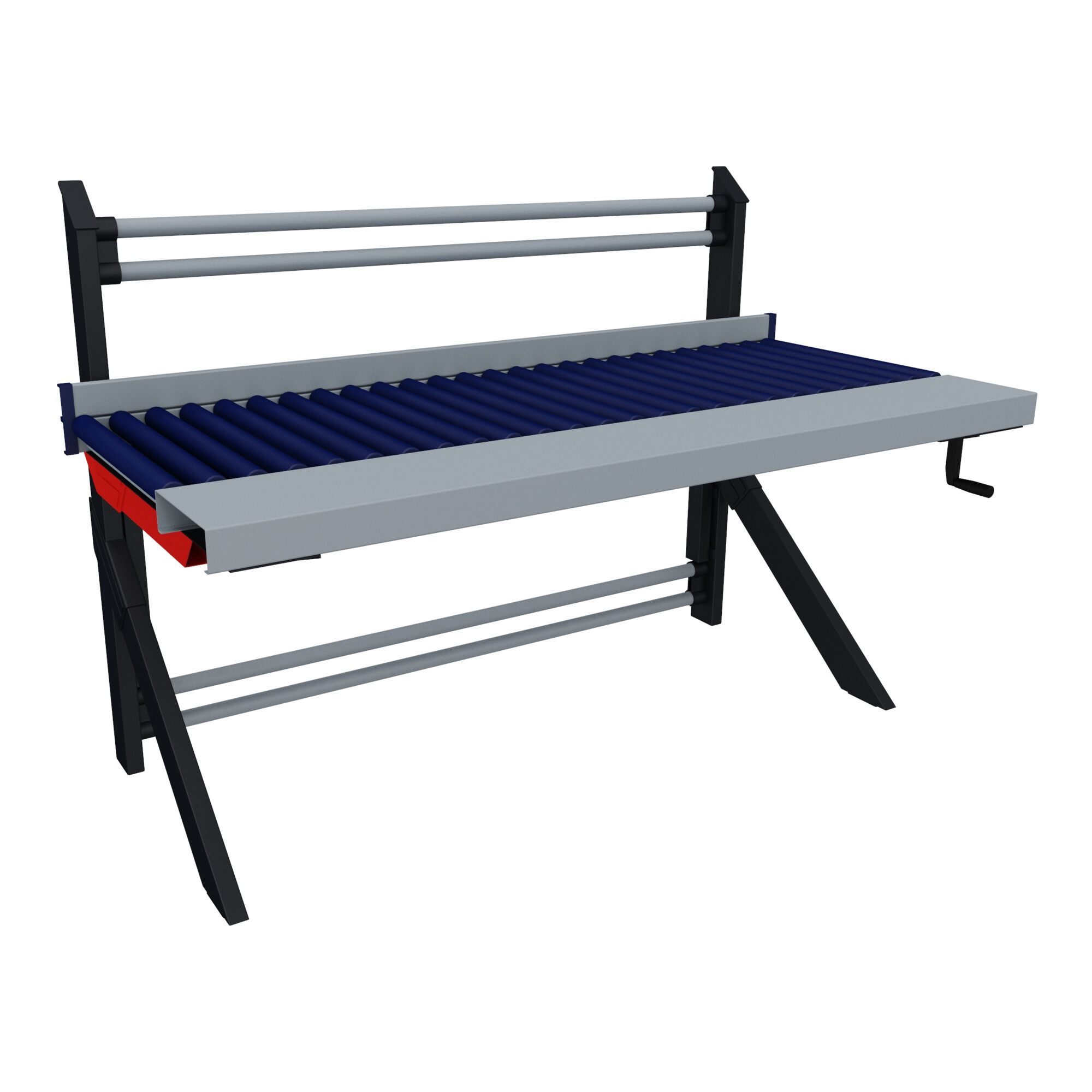 Rocholz Rollenbahntisch MODUL 5000 1955x1040x1330 mm höhenverstellbar mit Kurbel