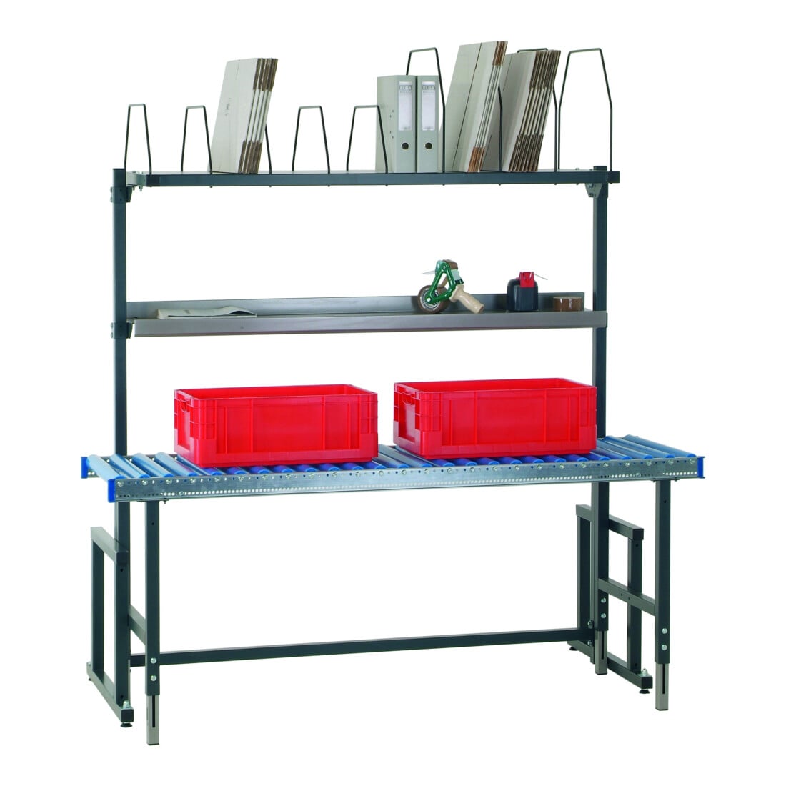 Rocholz Rollenbahntisch SYSTEM 2000 1955x640x690-960 mm