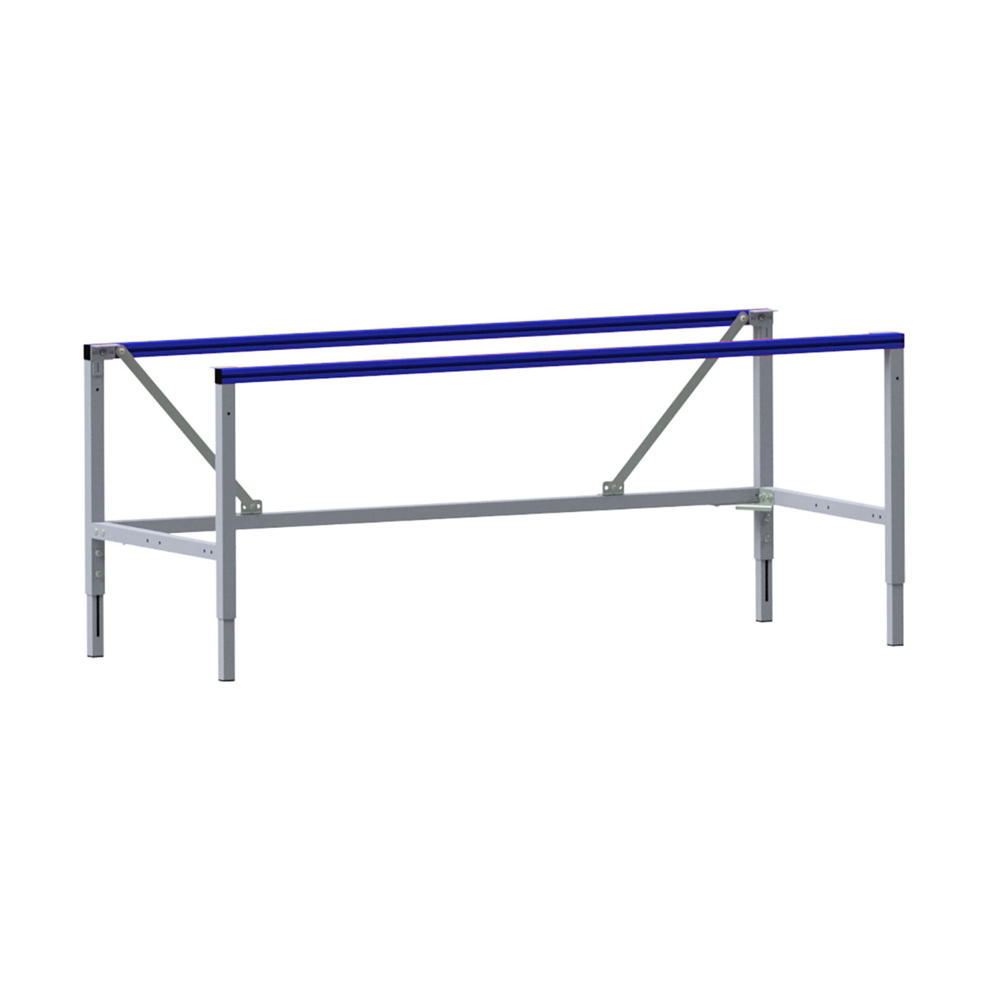 Rocholz Tischgestell M SYSTEM FLEX 1600x800x660-930 mm RAL9006/5010