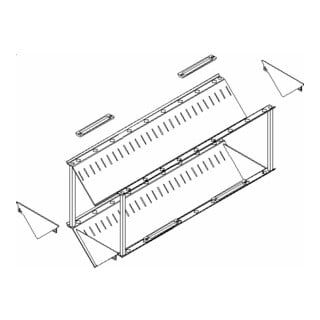 Rocholz Wand-Utensilo PRISMA 2-fach