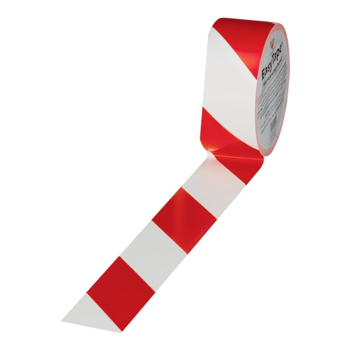 ROCOL Ruban de marquage au sol Easy Tape PVC rouge/blanc L33m I75mm