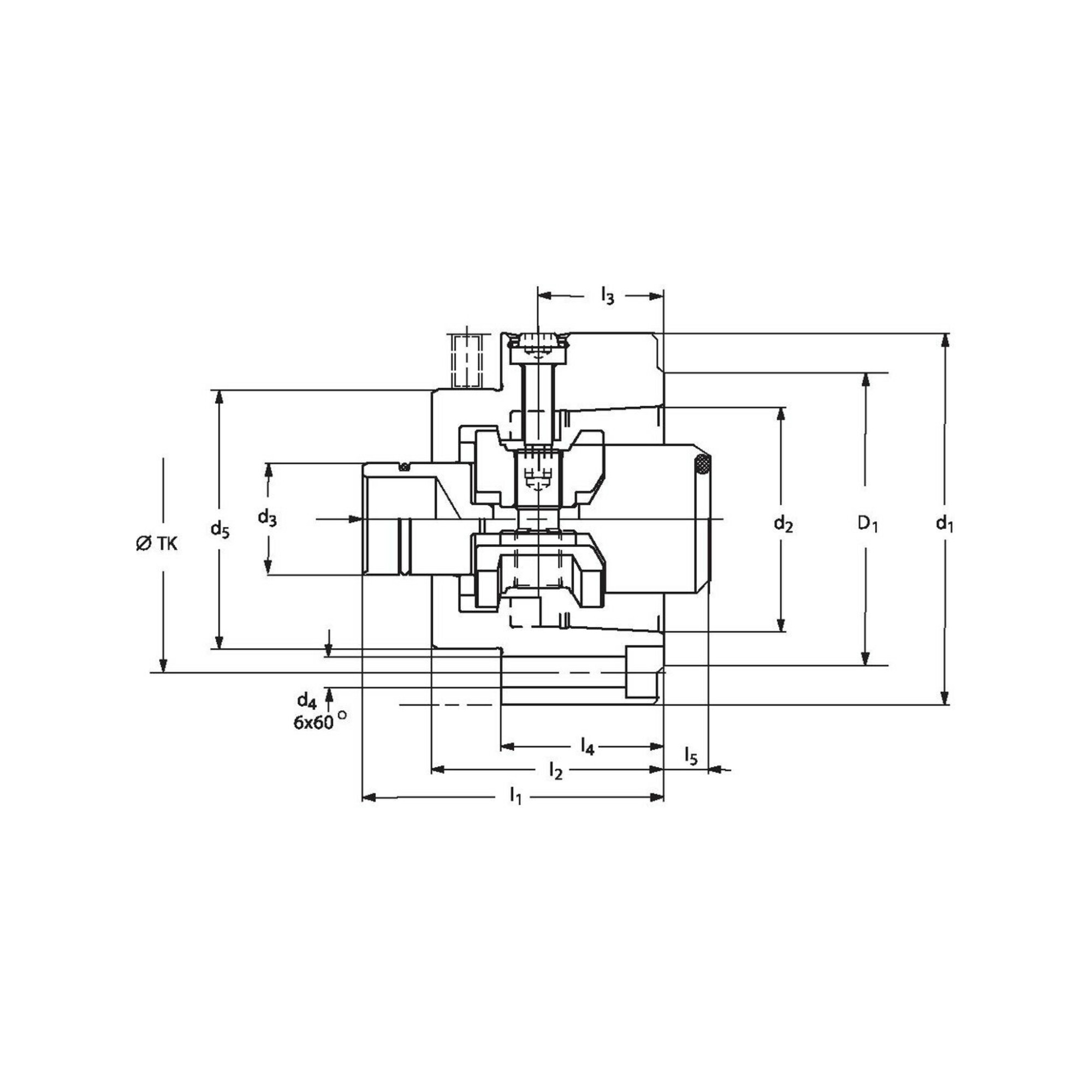 RÖHM Anbauflansch m.Einbauspannsatz HSK-C63