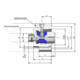 RÖHM Anbauflansch m.Einbausps. HSK-C100-2