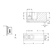 RÖHM Aufsatzbacke härtbar 90Grad 170mm 170mm