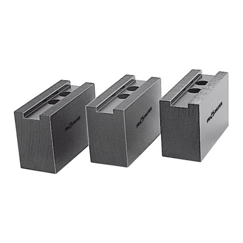 Röhm Aufsatzbacken-Set 200, 53 mm x 36 mm x 75 mm, 3-teilig