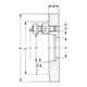 RÖHM DIN 55027 Kurzkegel-Futterflansch, 250 mm Außendurchmesser, 6 mm Kegelgröße