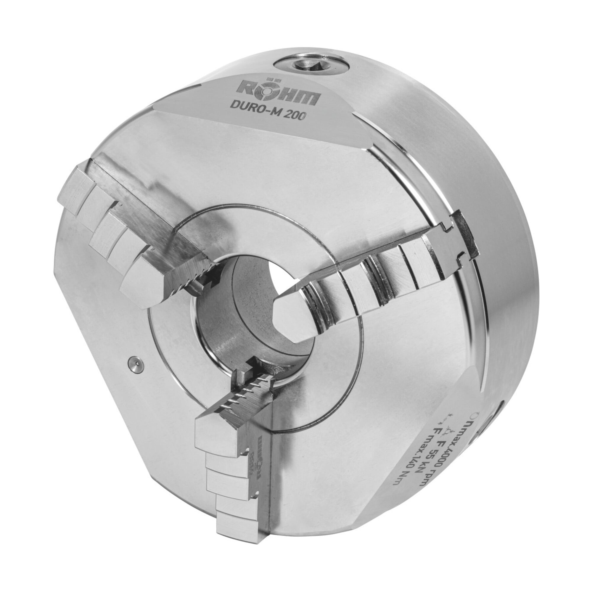 Röhm Dreibacken-Drehfutter Stahl zylindrische Zentrieraufnahme, DIN 702-4, Außen- A: 80mm