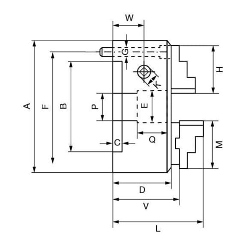 RÖHM Dreichbacken-Drehfutter