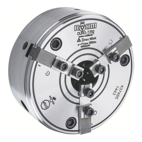 RÖHM DURO-T 160, KK 5, ISO702- 2-1, Befestigung von vorn