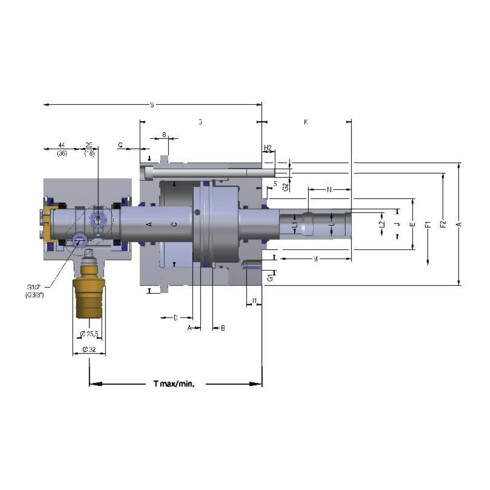 RÖHM Hydraulischer Vollspannzylinder OVS-130 SV