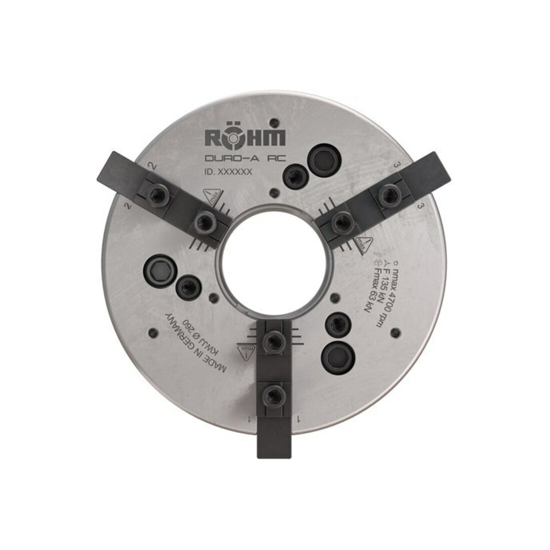 RÖHM Kraftspannfutter DURO-A RC 180/3 KK5 M60X1,5 FD53 KH23 BH6,8