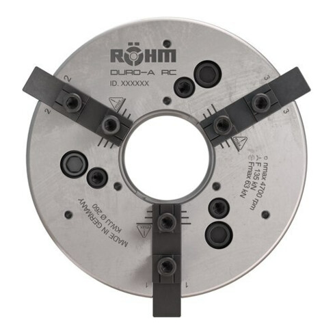 RÖHM Kraftspannfutter DURO-A RC 180/3 ZA140 M60X1,5 FD53 KH23 BH6,8