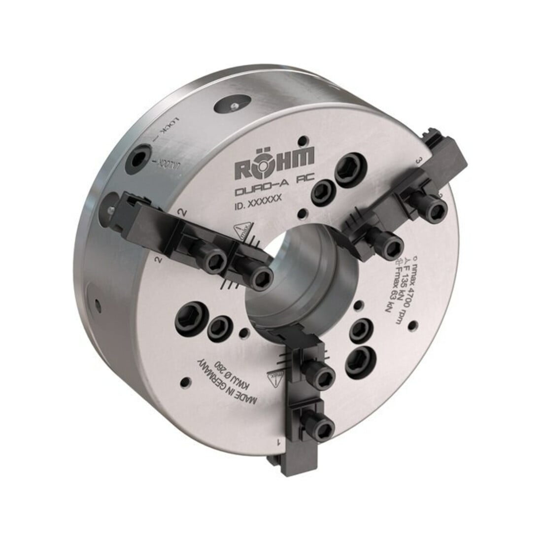 RÖHM Kraftspannfutter DURO-A RC 180/3 ZA170 M60X1,5 FD53 KH23 BH6,8