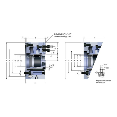 RÖHM Kraftspannfutter KFD- 110/3HS 1/16 K 4/26