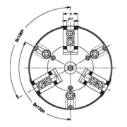 RÖHM Kraftspannfutter KFD- 400/3 3/32 ZA300 M24