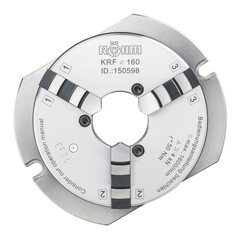 RÖHM Kranzspannfutter KRF- 125/3GRDPLATT BB+DB