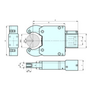RÖHM Lünette SLZ-1546 C120 RB SS Z Spannbereich .150-460