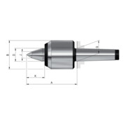 RÖHM Mitlaufende Körnerspitze K425NC MK5 60G-3