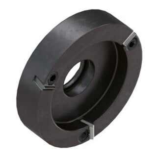 RÖHM Mitnehmerscheibe CoAE, mit HM-Platten Rechtslauf, Arbeitsbereich-Ø: 41-80 mm