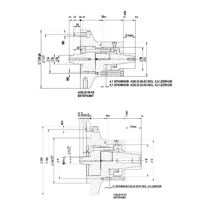 RÖHM Segmentspanndorn AGILIS03 ND 27-45