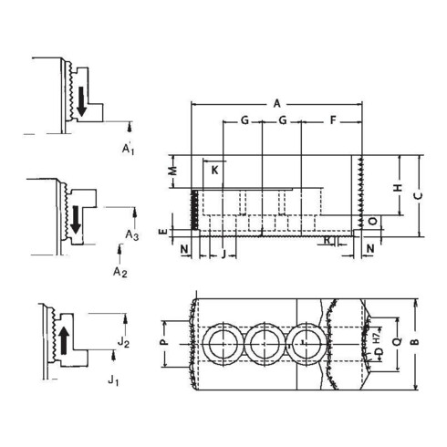 RÖHM Umkehr-Aufsatzbacken-Set 90Grad 254/315mm