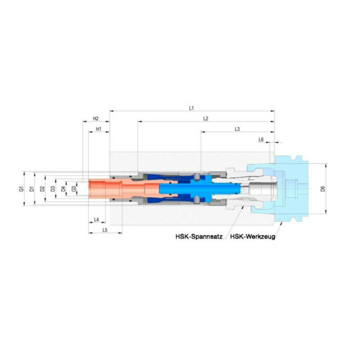 RÖHM Verriegelungseinheit für Spannsystem HSK-A/E63 Super-Lock