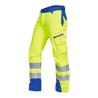 ROFA Pantalon multinorme VIS-LINE, jaune / bleu bleuet, Taille de confection DE: 48
