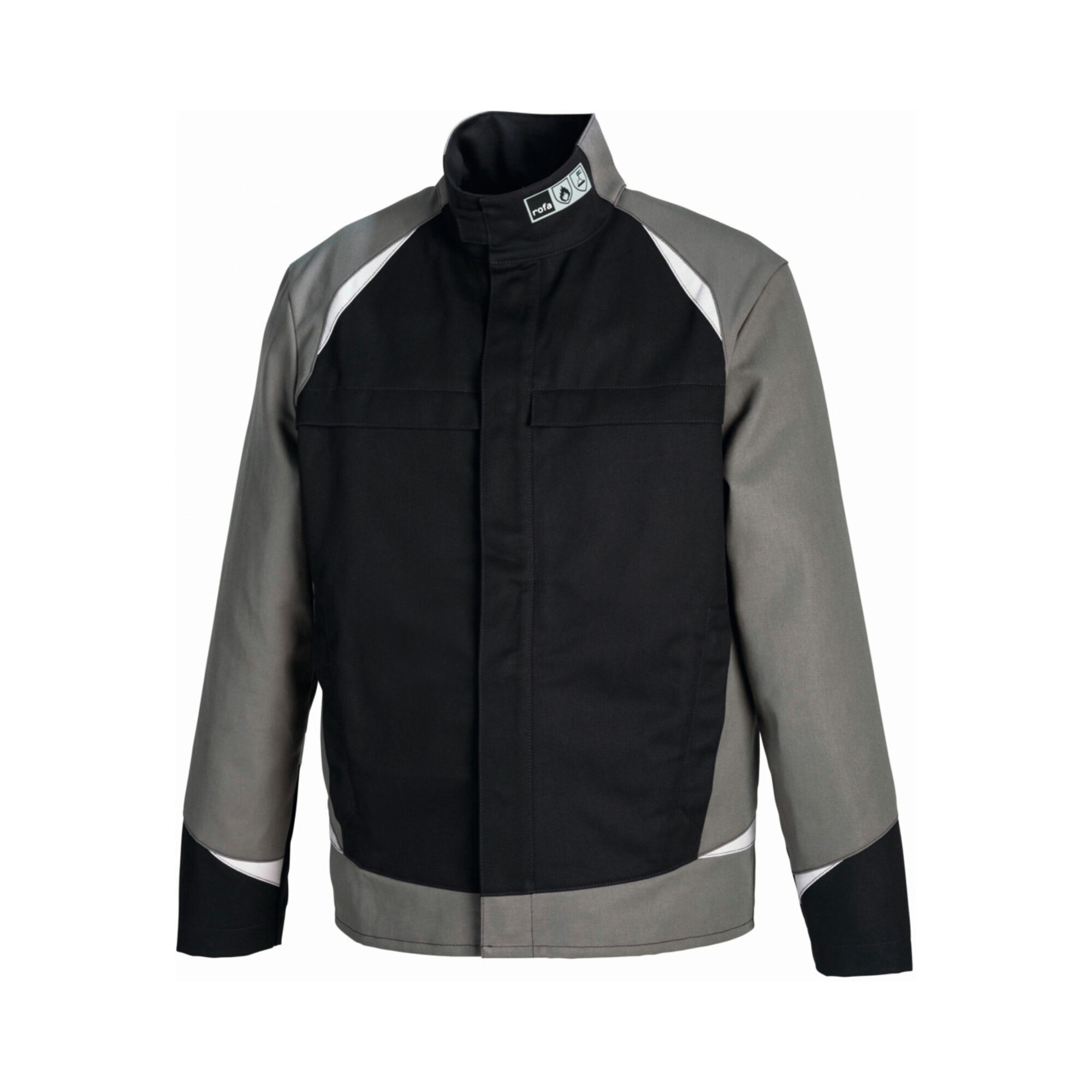 Rofa Schweißerschutz-Bundjacke Splash, dunkelanthrazit / grau, Konfektionsgröße DE: 90
