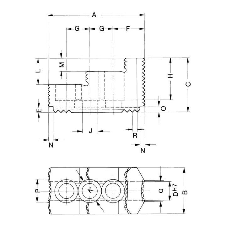 RÖHM Jeu de mors inversés KFD-130/2