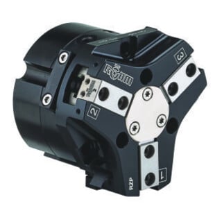 RÖHM Pince pneumatique centrée RZP LKR56 3xM5 H6,7 I6