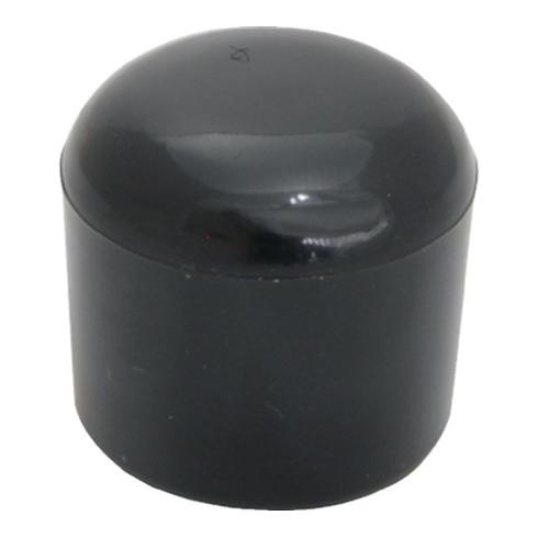 Rohrkappe für Rundrohr für Rohraußen-D. 25-26mm PVC schwarz rund zum Überstecken