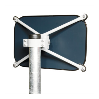 MORION Rohrpfosten 76/3000/2,5 mm feuerverzinkt mit Kappe und Erdanker