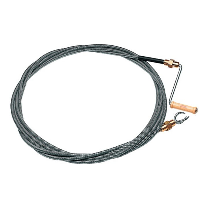 Rohrreinigungswelle L.5m Wellen-D.12mm Krallen-D.40mm doppellag.m.Messingkuppl.